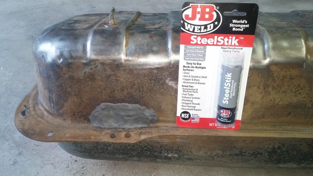 My JB Weld fuel tank leak fix 620 Ratsun Forums